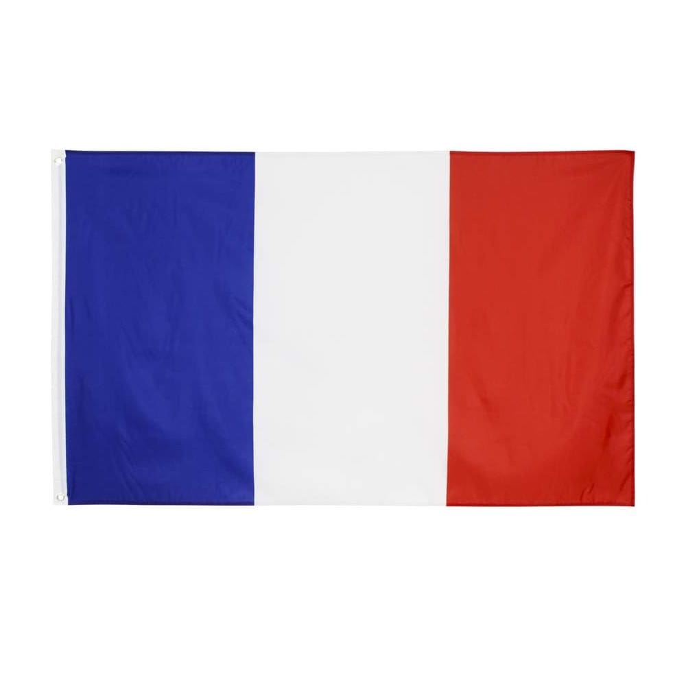 Bandeira da França Nacional 150x90cm Poliéster Premium French Fl