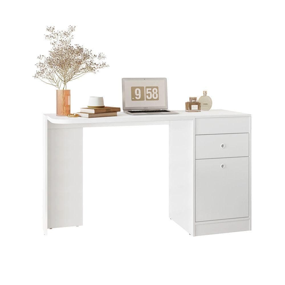 Bancada Camarim Desejo Branco Fosco Liso - Albatroz Móveis