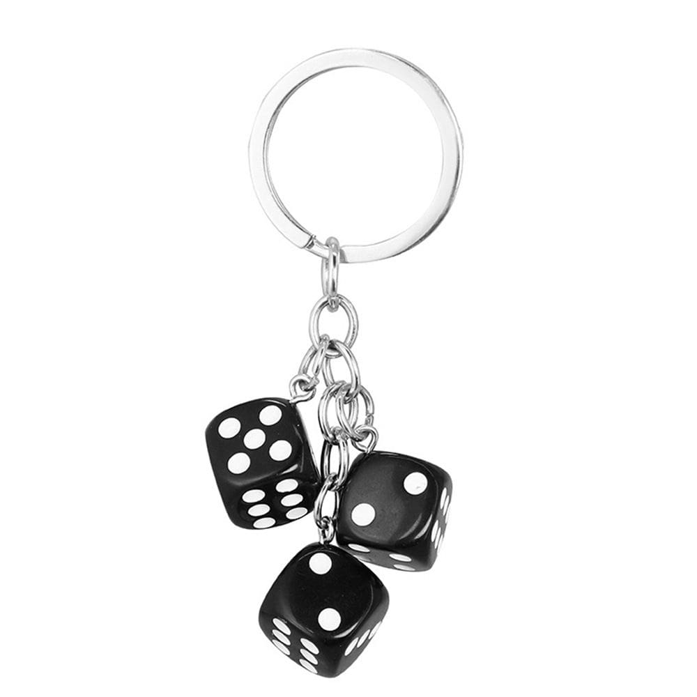 Chaveiro Creative Resin Dice Black para bolsa Chaveiro