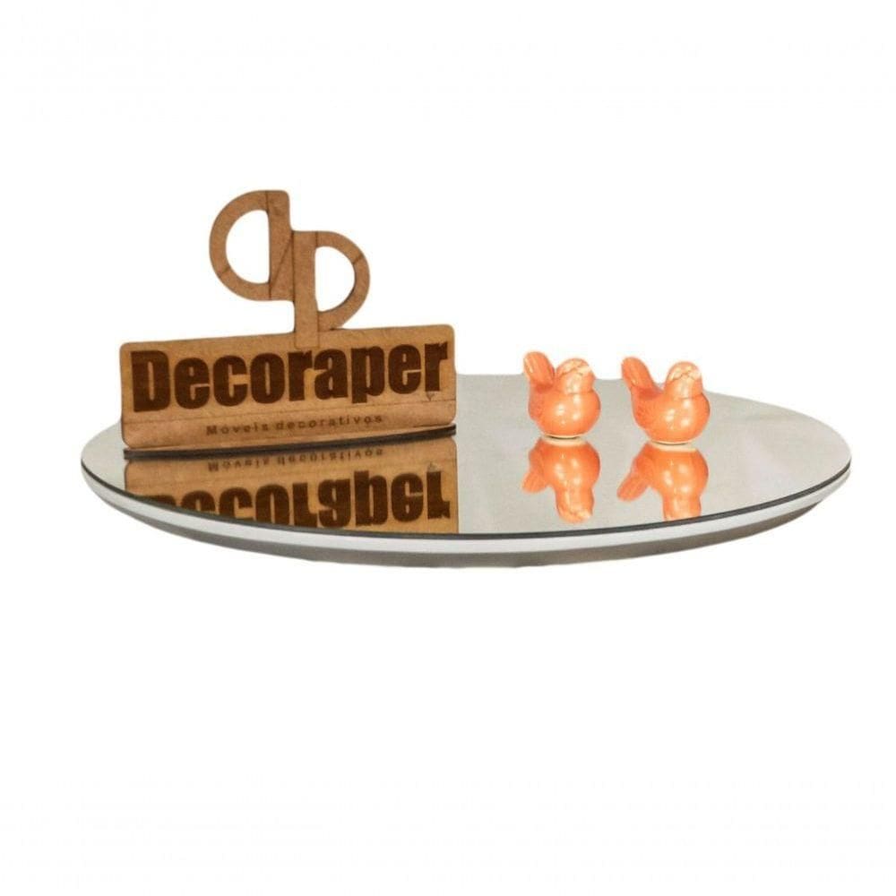 Somente Tampo Para Mesa Com 50cm Espelho Off White