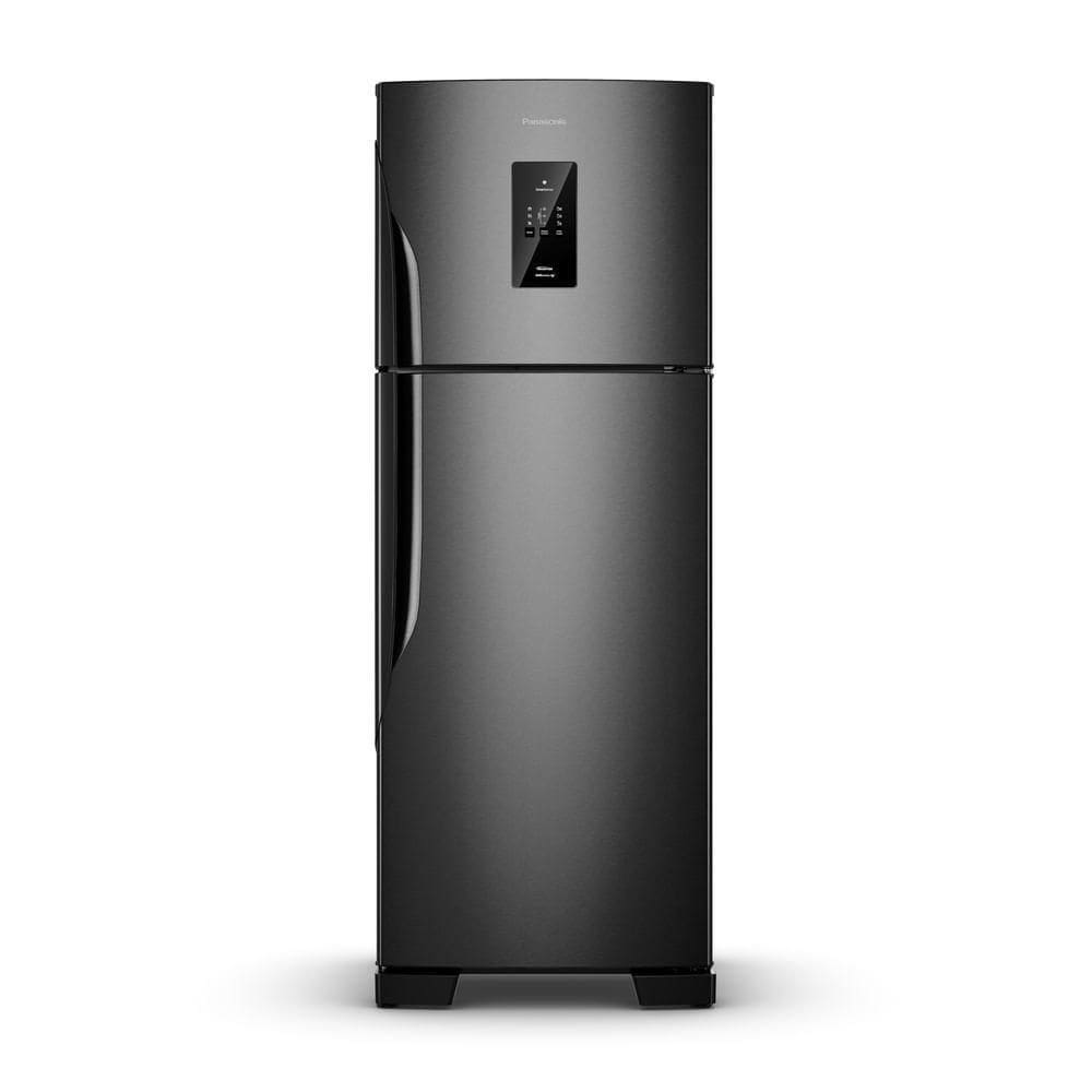 Geladeira Panasonic BT71 Black Inox Look Duplex Frost Free 494L Inverter A - NR-BT71PV4BB 220V
