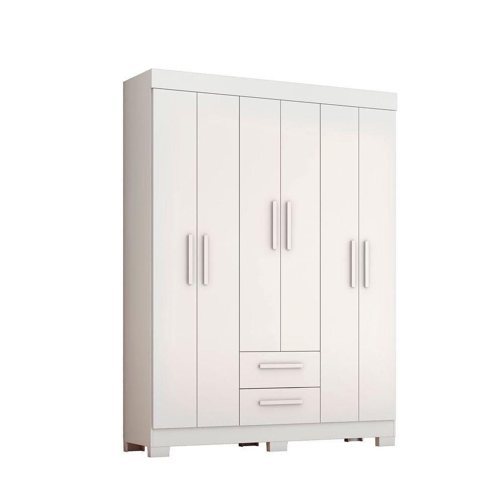 Guarda-roupa Nt 6015 Branco Com Rosa - Notavel