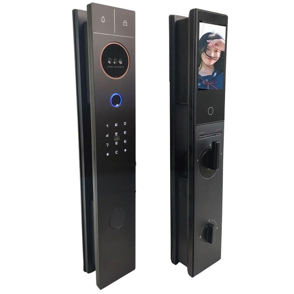 Fechadura Digital Eletronica Biometria Reconhecimento Facial Wifi Tag Cartao Celular Smartphone Condominio Residencial