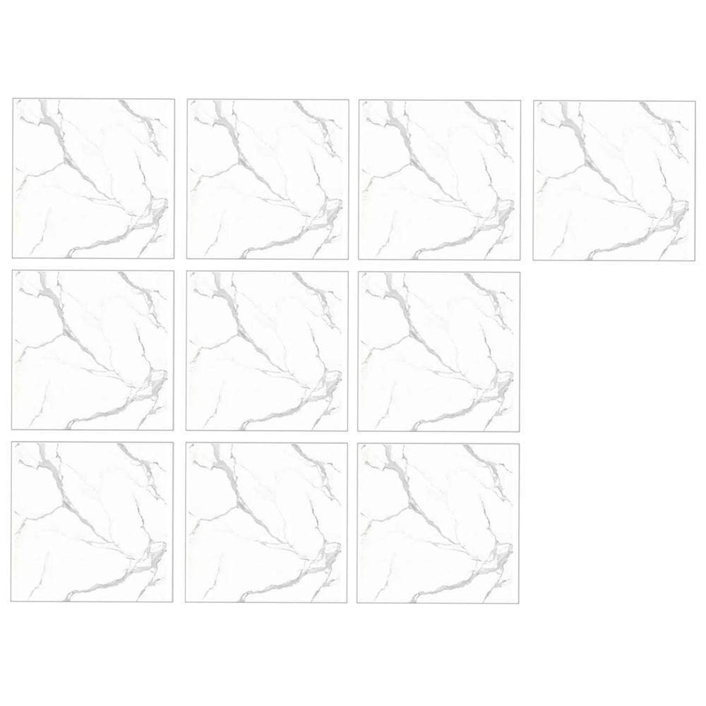 Placa Adesiva Marmore 3d Kit 10 Uni Papel De Parede Autocolante Obra Reforma Decoraçao Casa Banheiro Cozinha Varanda