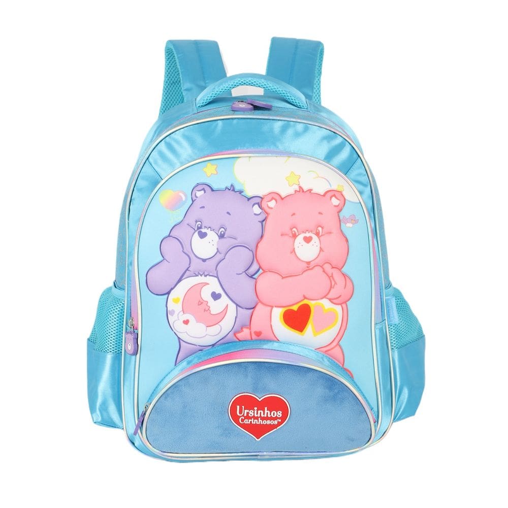 Mochila Costas Ursinhos Carinhosos Pelúcia Escolar Infantil