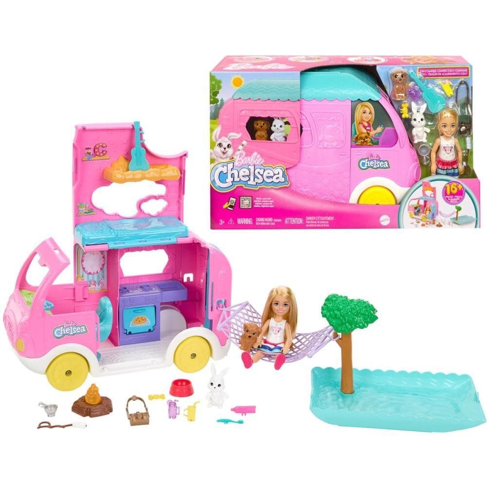 Barbie Family Chelsea Trailer De Camping - Mattel