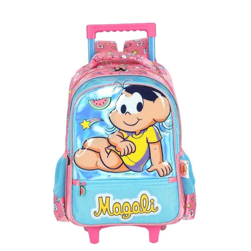 Mochila de Rodas Turma da Mônica Infantil Meninas Magali