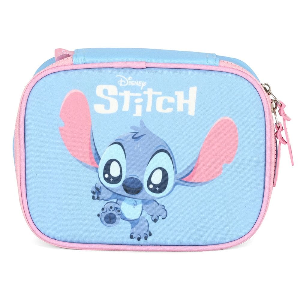 Estojo Escolar Box Stitch Disney Menina Estampa Oficial Azul
