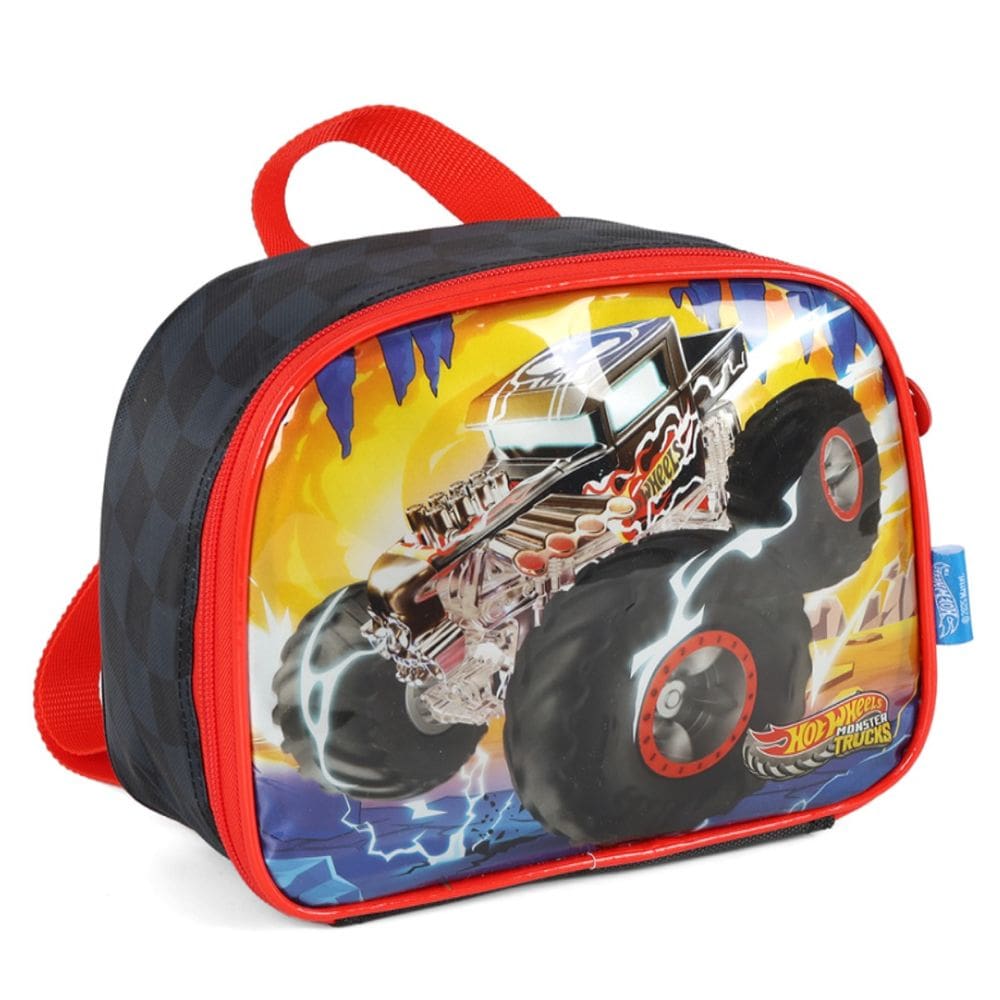 Lancheira Escolar Menino Termica Infantil Hot Wheels Preto