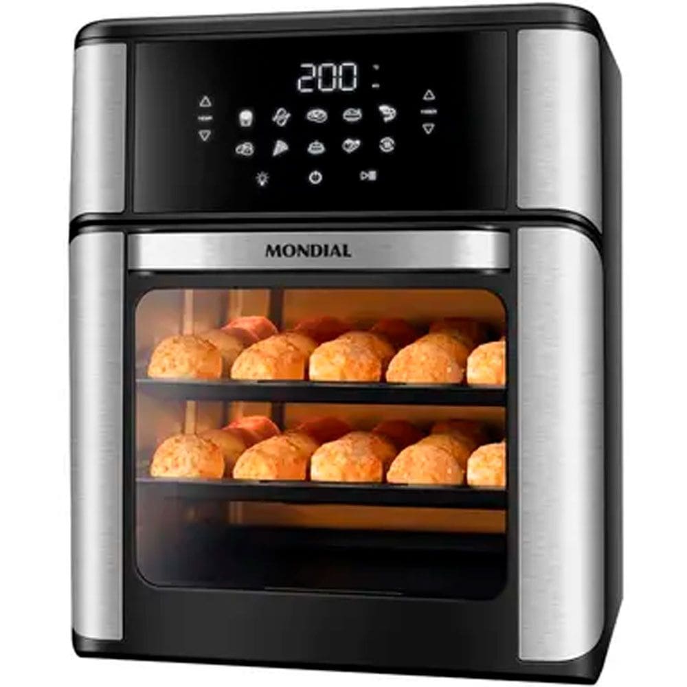 Fritadeira Eletrica Air Fryer Mondial Oven AFO-12L-BI 12L 2000W