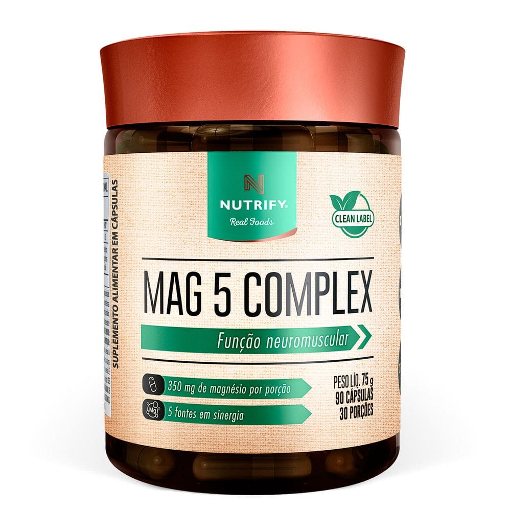 Complexo Vitaminico Mag 5 Complex Nutrify 90 Cápsulas