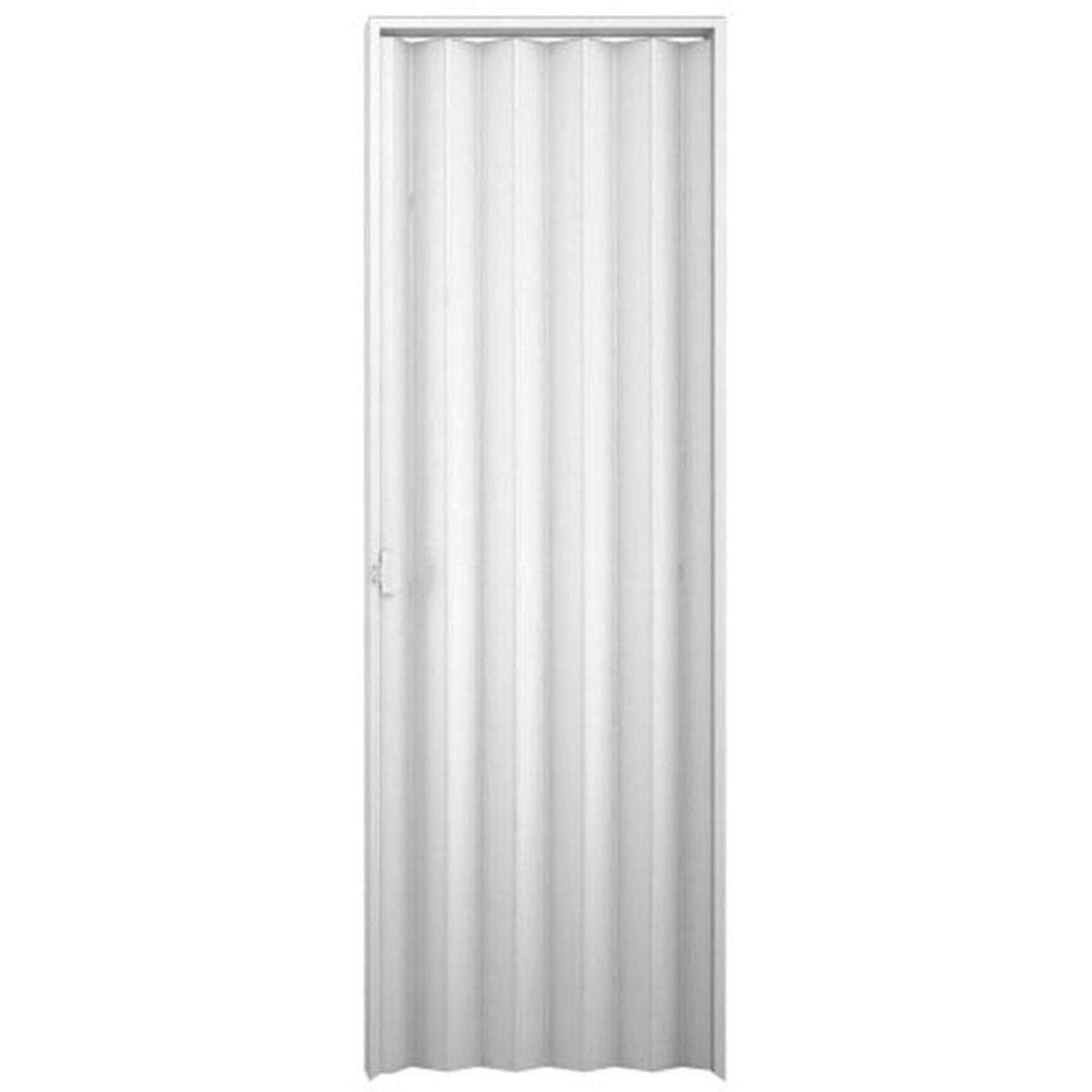 Porta Sanfonada Interna Plasbil PVC Branco, 210 x 80 cm