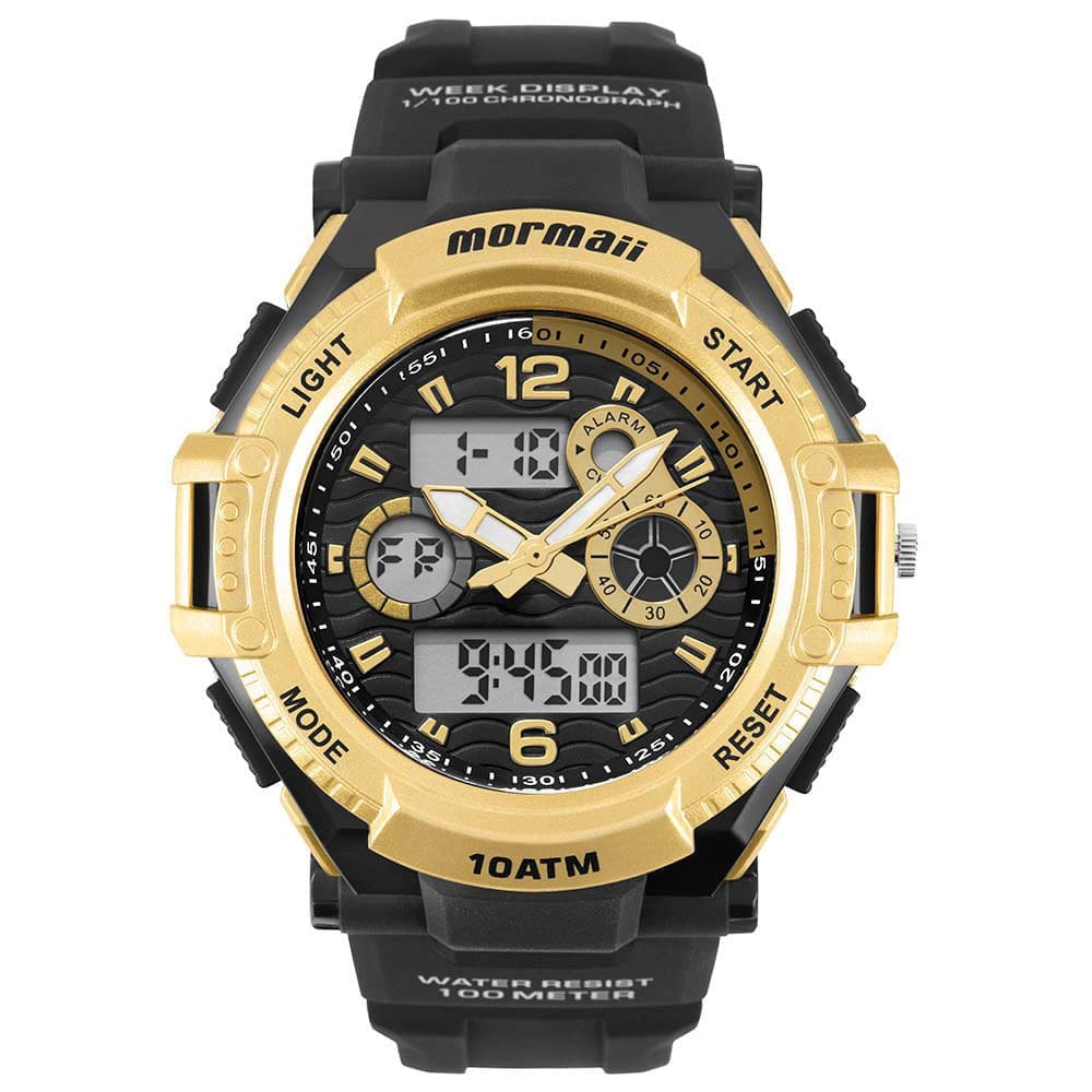 Relógio MORMAII masculino analógico digital MOM8032D/8D