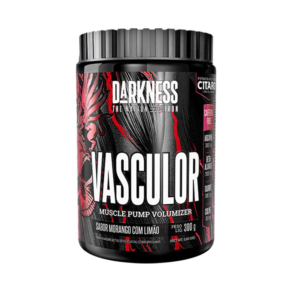 Pré Treino Vasculor Muscle Pump  Sem Cafeína Darkness 300g