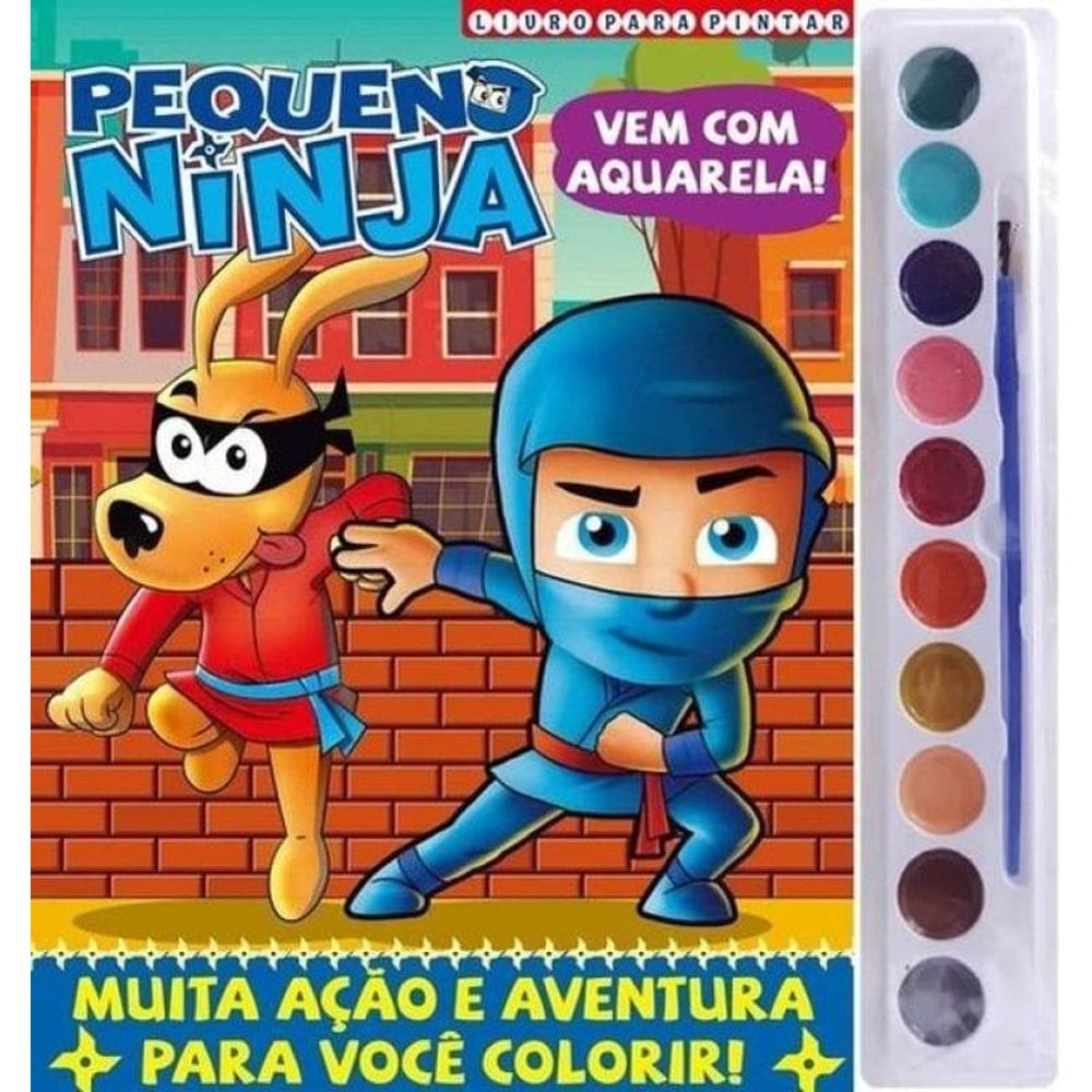 Pequeno Ninja Livro Para Pintar