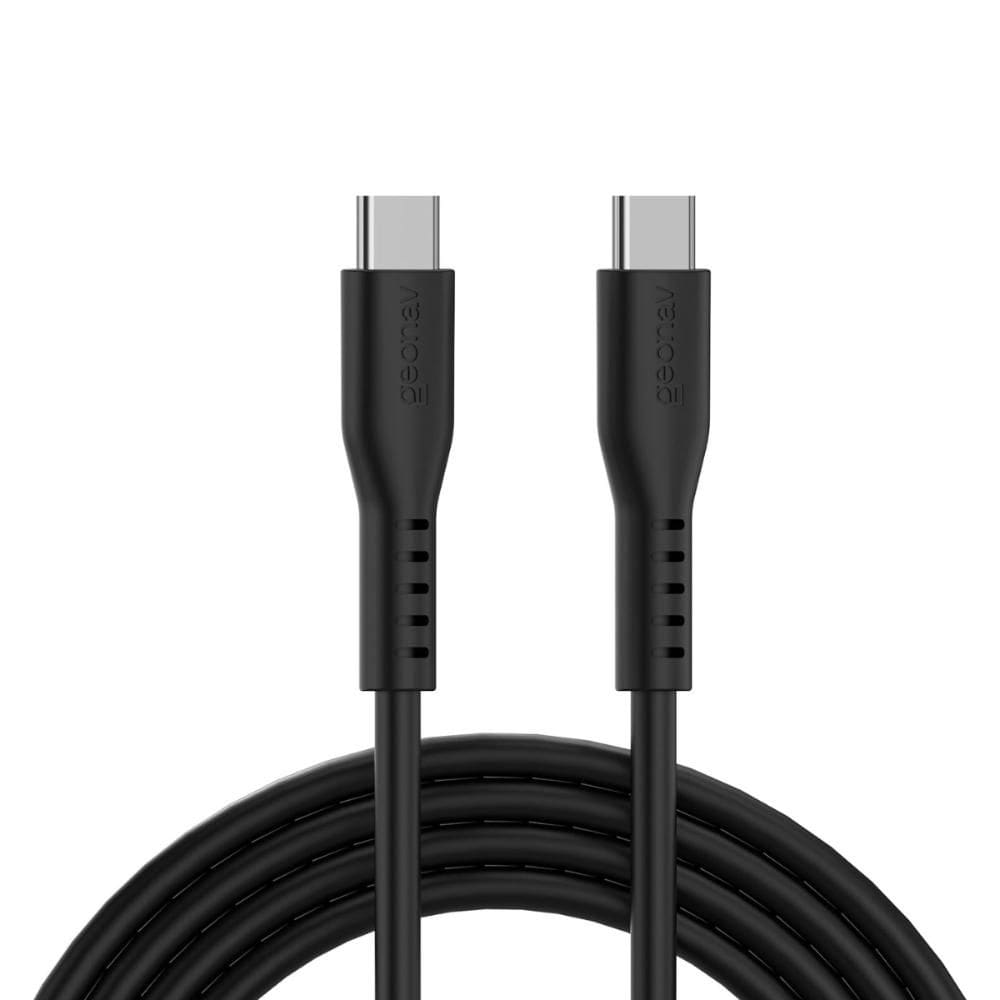 Cabo Usb-C Para Usb-C Preto Silicone 1,5M Esc06Sbk Geonav