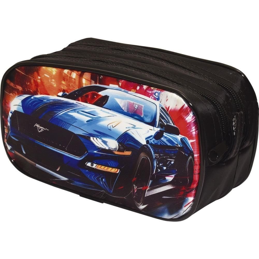 Estojo Duplo Carros De Corrida - Reflex