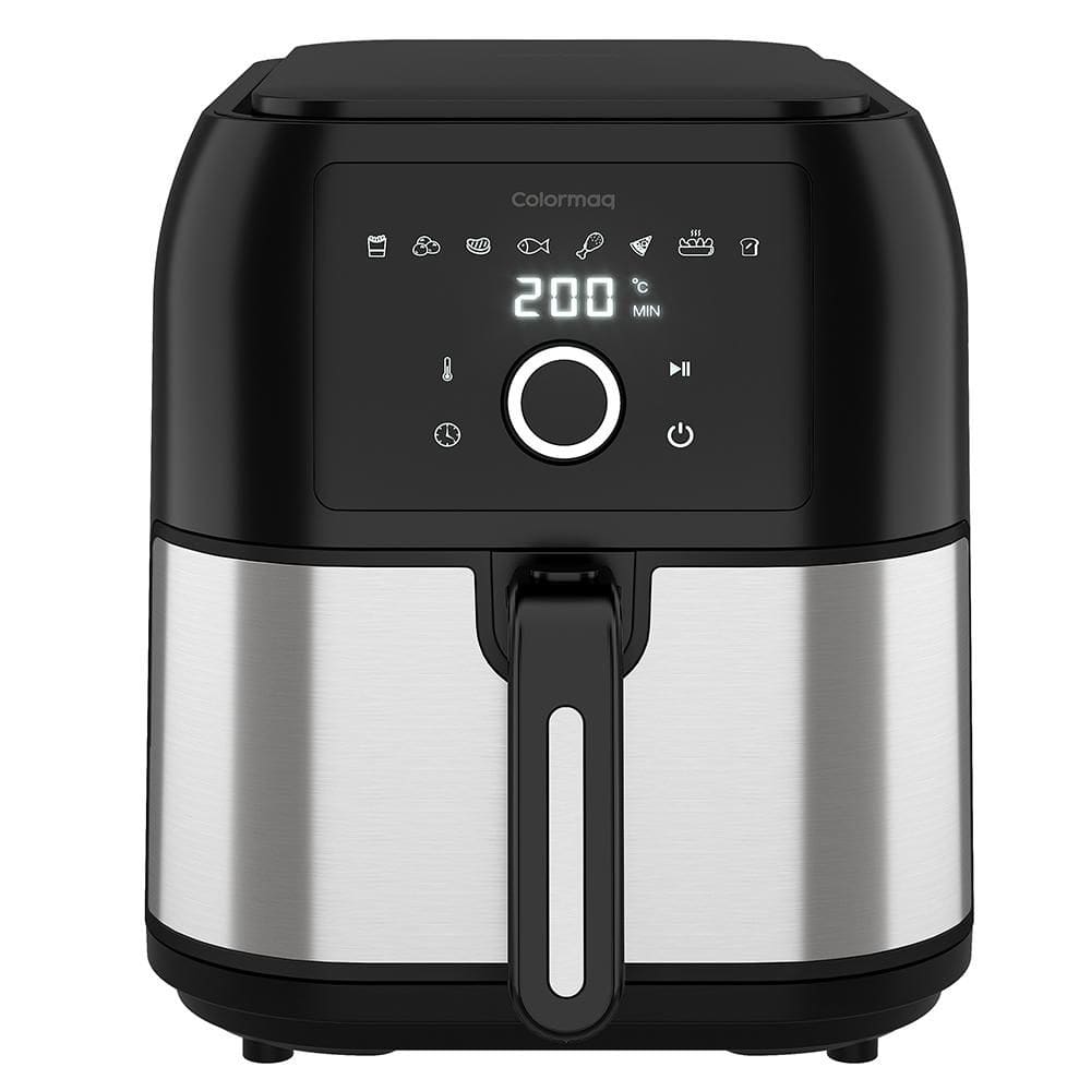Air Fryer Colormaq 8L 1700w Digital Preta e Inox