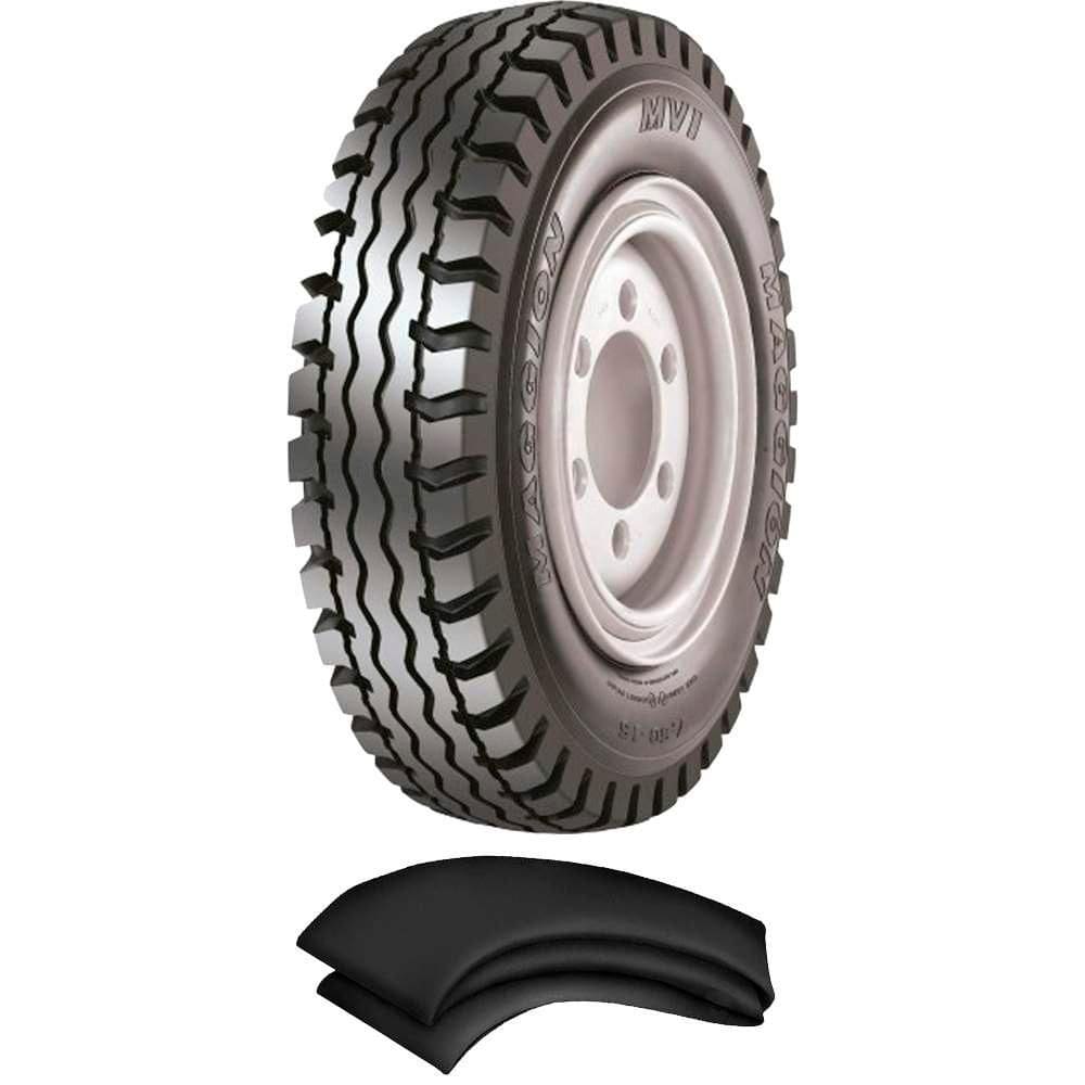 Kit Pneu Empilhadeira Burrinha Paleteira 600-9 Mvi 10l Maggion + Camara