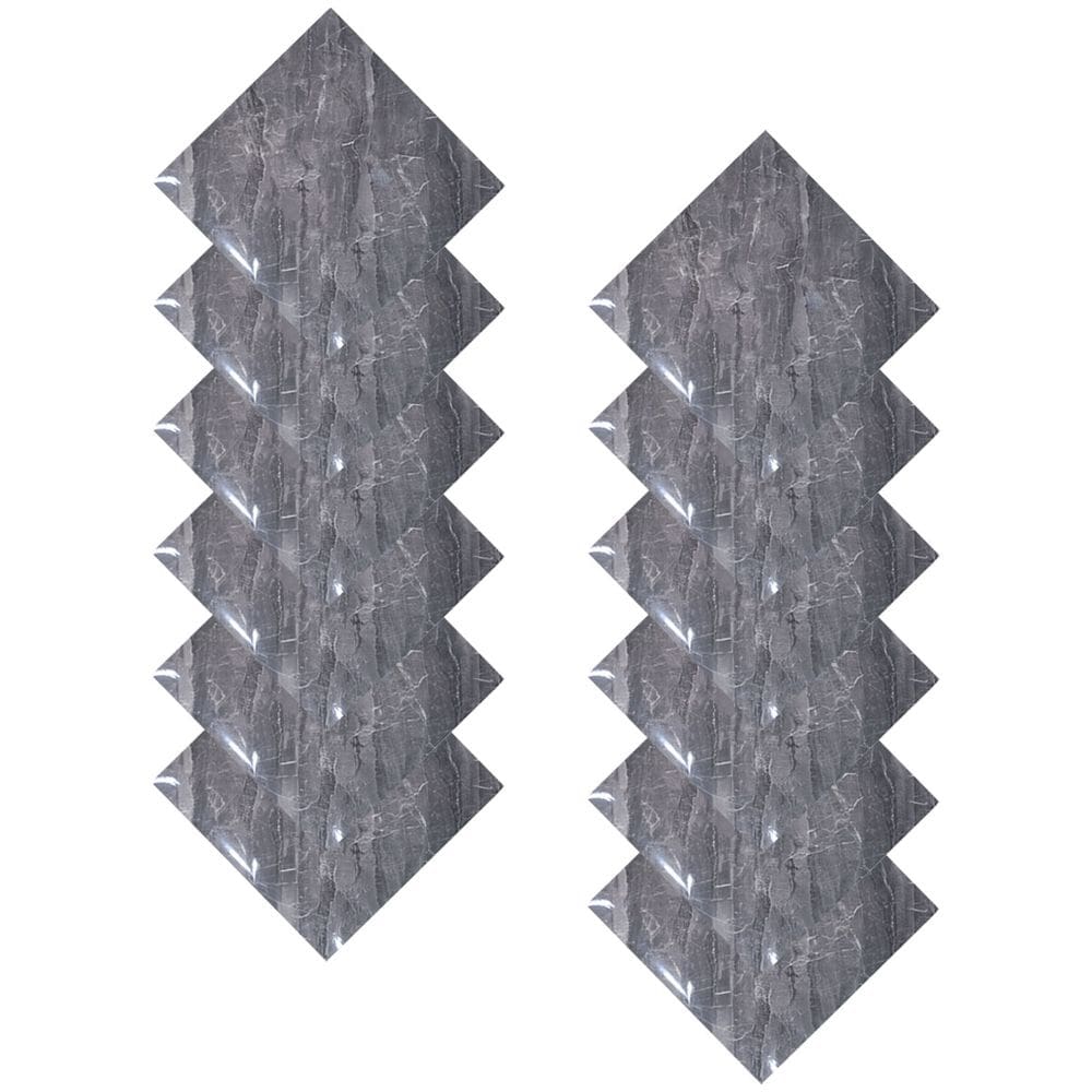 Placa Adesiva Marmore 3D Kit 10 uni Autocolante Obra Reforma Casa Cozinha Quarto Banheiro Ambiente Moderno