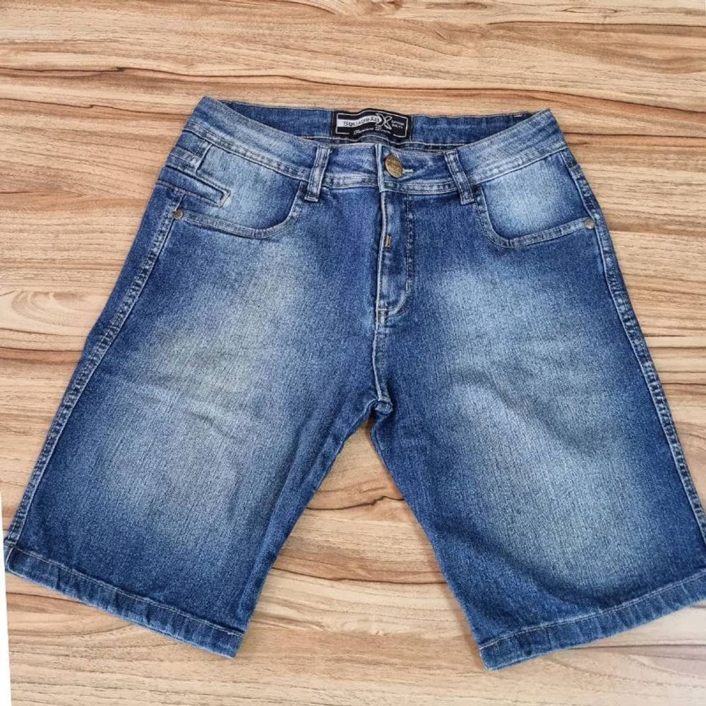 Bermuda Jeans Masculina Squadrão Jeans Tradicional