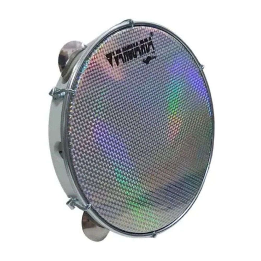 Pandeiro Pele Holográfica 10 Polegadas Spanking