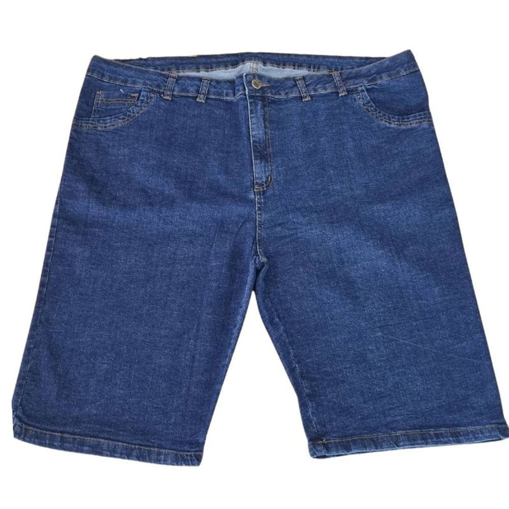 Bermuda Masculina Jeans Lycra Plus Size