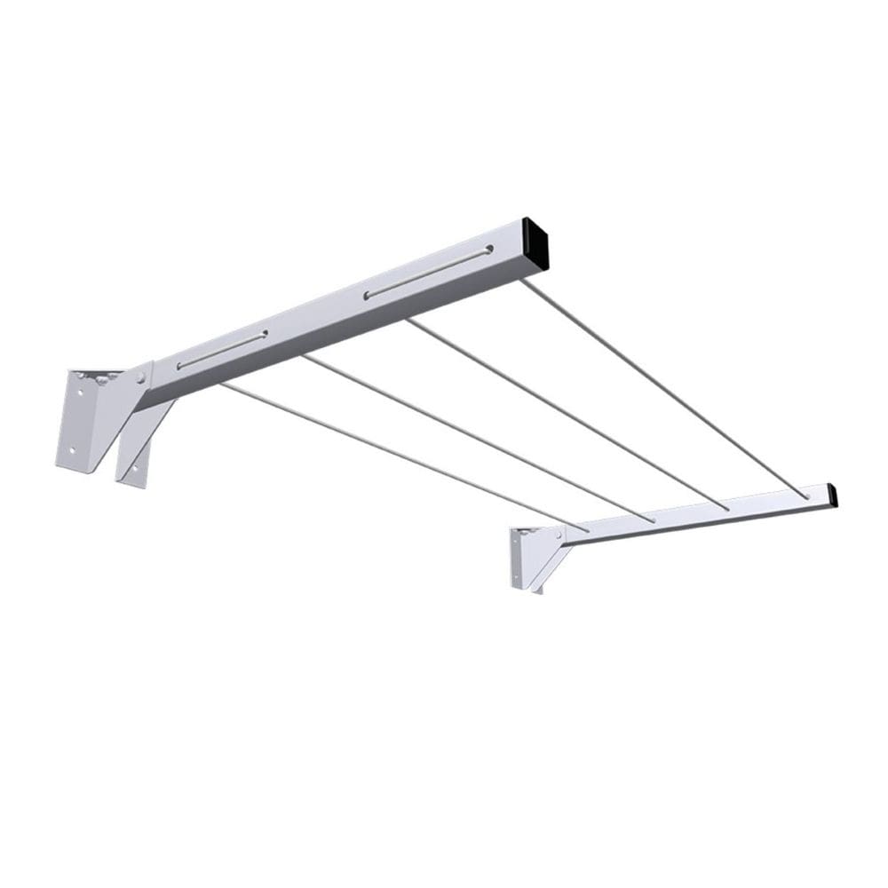 Kit 2 Suportes de Parede 4 Furos 50cm Varal Dobrável Lateral - NV152, NV152P, NV154P