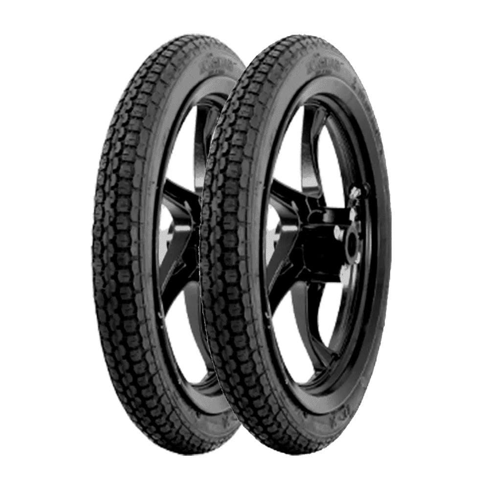 Combo 2 Pneus 2.1/4-17 (60/100-17) K261a Mobilete Kenda