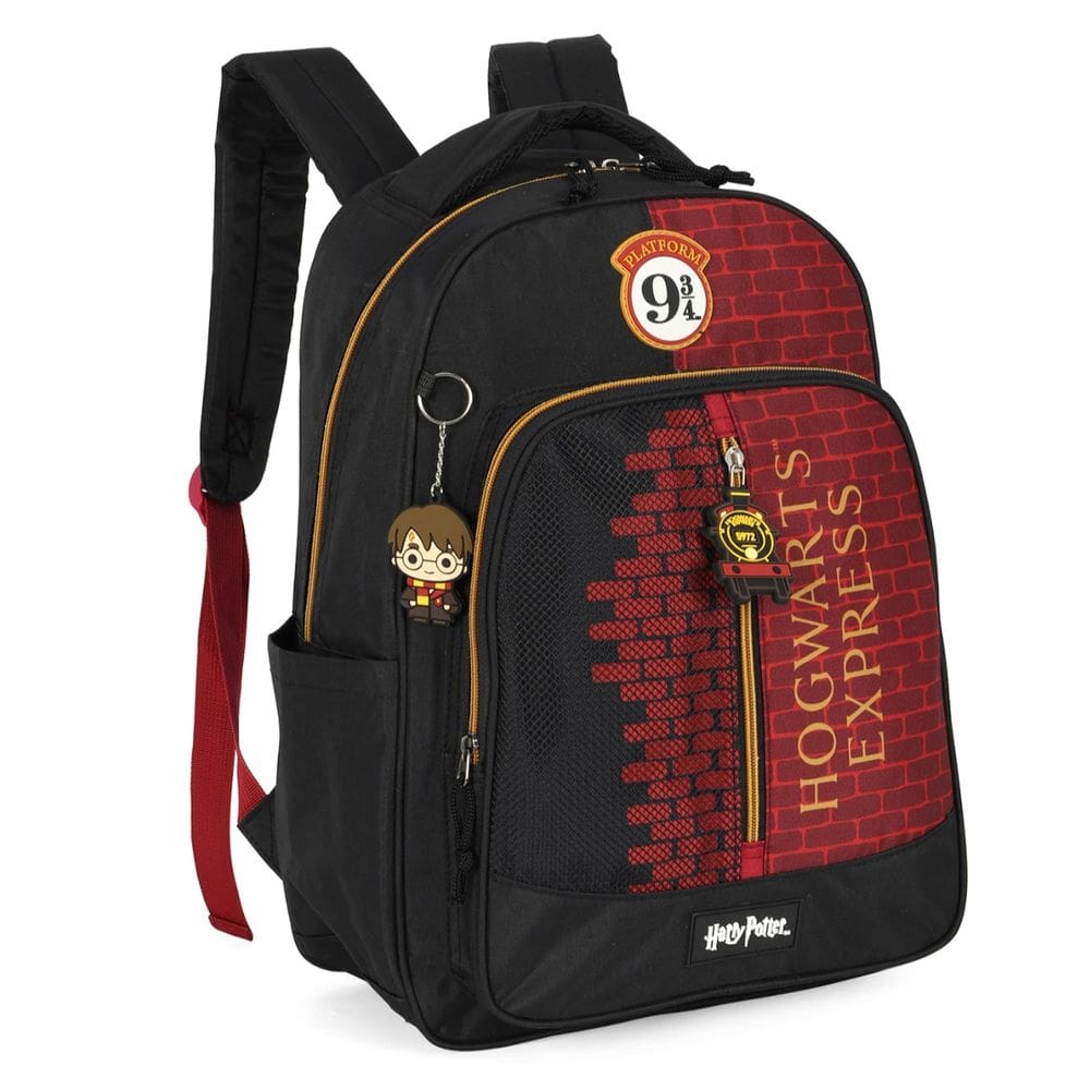 Mochila Harry Potter Gryffindor Plataforma Quadribol Vinho