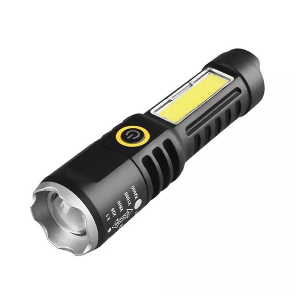 Lanterna Mini Led Cree Recarregável Zoom Forte Lampião Usb Recarregável