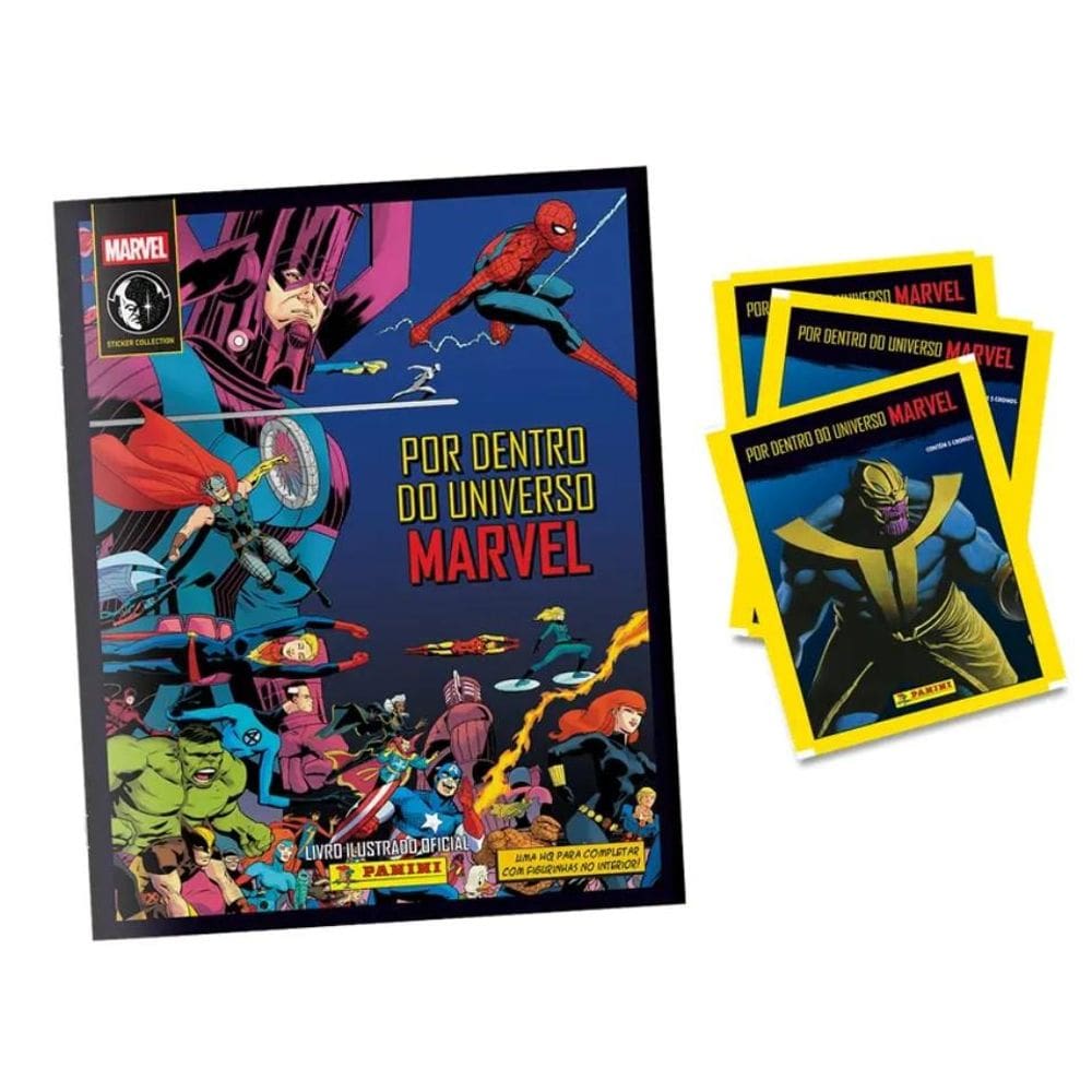 Marvel Comics 2025 - Álbum Capa Cartão + 30 Envelopes