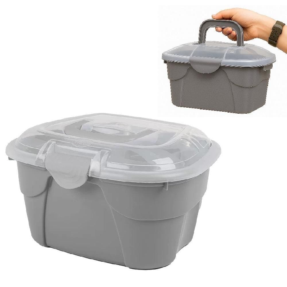 Maleta Multiuso Beauty Bag Grande Com Alça Reforçada E Trava Para Maquiagem, Ferramentas E Primeiros Socorros