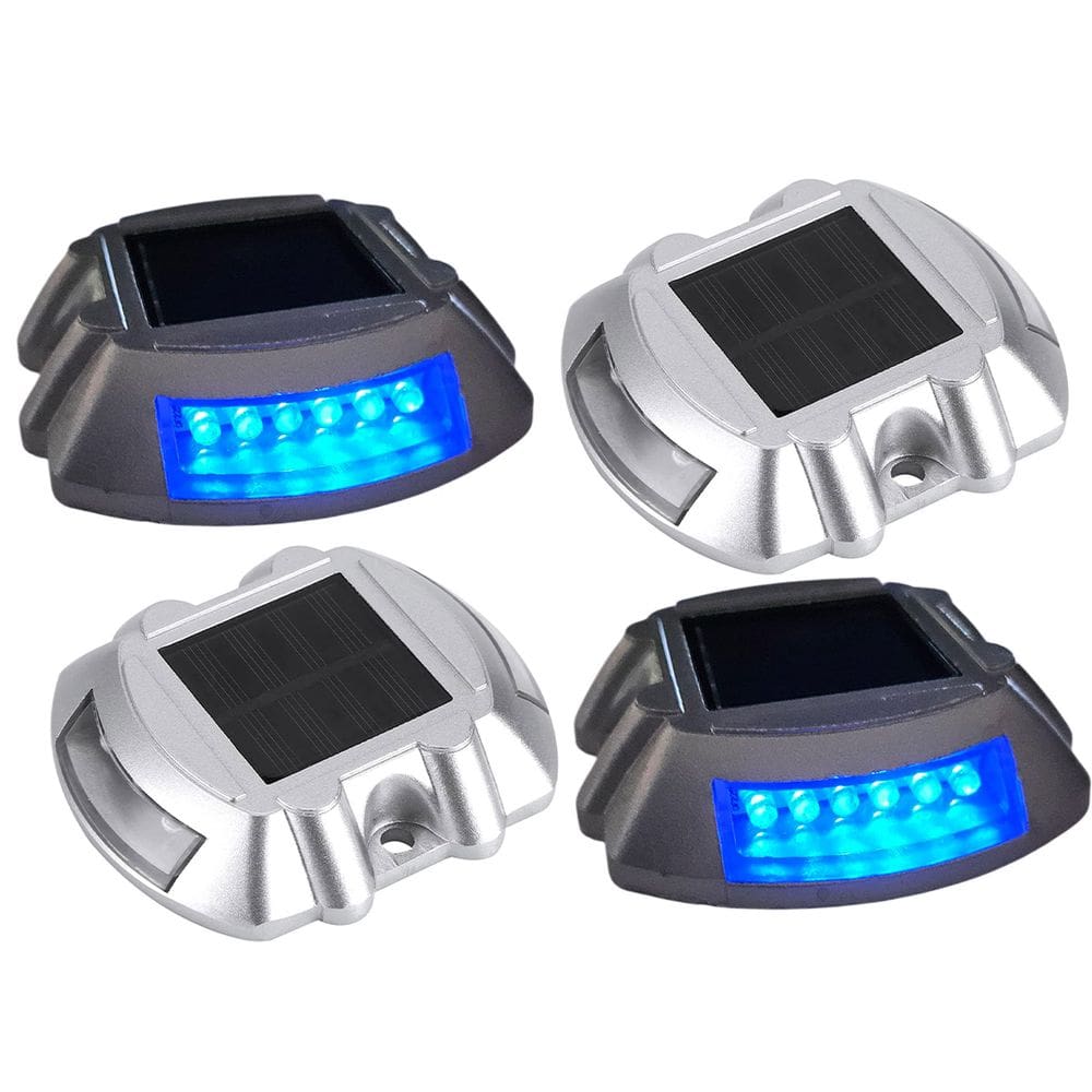 Tacha Sinalizaçao Solar Olho De Gato Kit 4 Uni Segurança Rodovia Estrada Avenida Obra Iluminaçao Pista