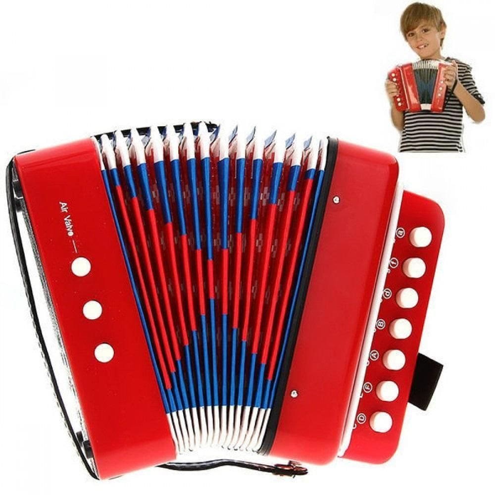 Sanfona Infantil 3 Baixos Acordeon Mini Gaita Estilo Profissional