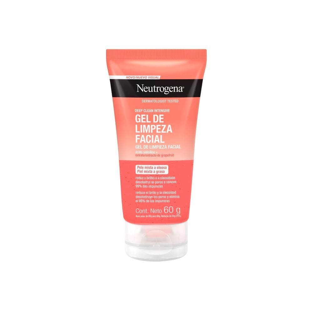 Neutrogena Deep Clean Intensive Grapefruit Gel de Limpeza Facial 60g