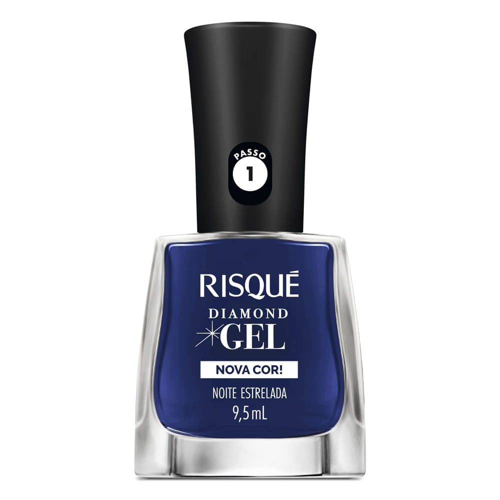 Esmalte Risqué Diamond Gel Nova Cor Noite Estrelada 9,5ml