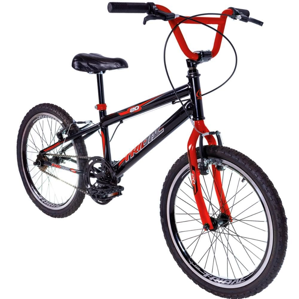 Bicicleta Infantil Aro 20 BMX Carbon Steel Tridal Bike com Freios V-Brake