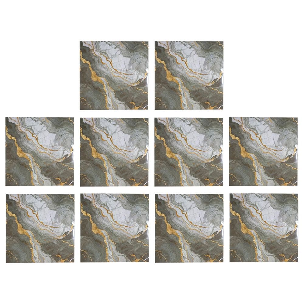 Placa Adesiva Marmore 3D Kit 10 uni Obra Reforma Casa Quarto Sala Banheiro Cozinha Autocolante Moderno