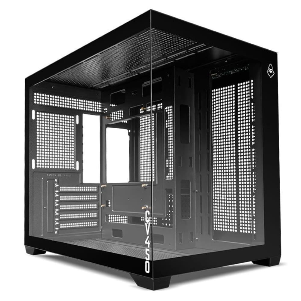 Gabinete Gamer Mancer CV450 S/Fan S/Fonte MiniTower Lateral de Vidro Preto - MCR-CV450-BK