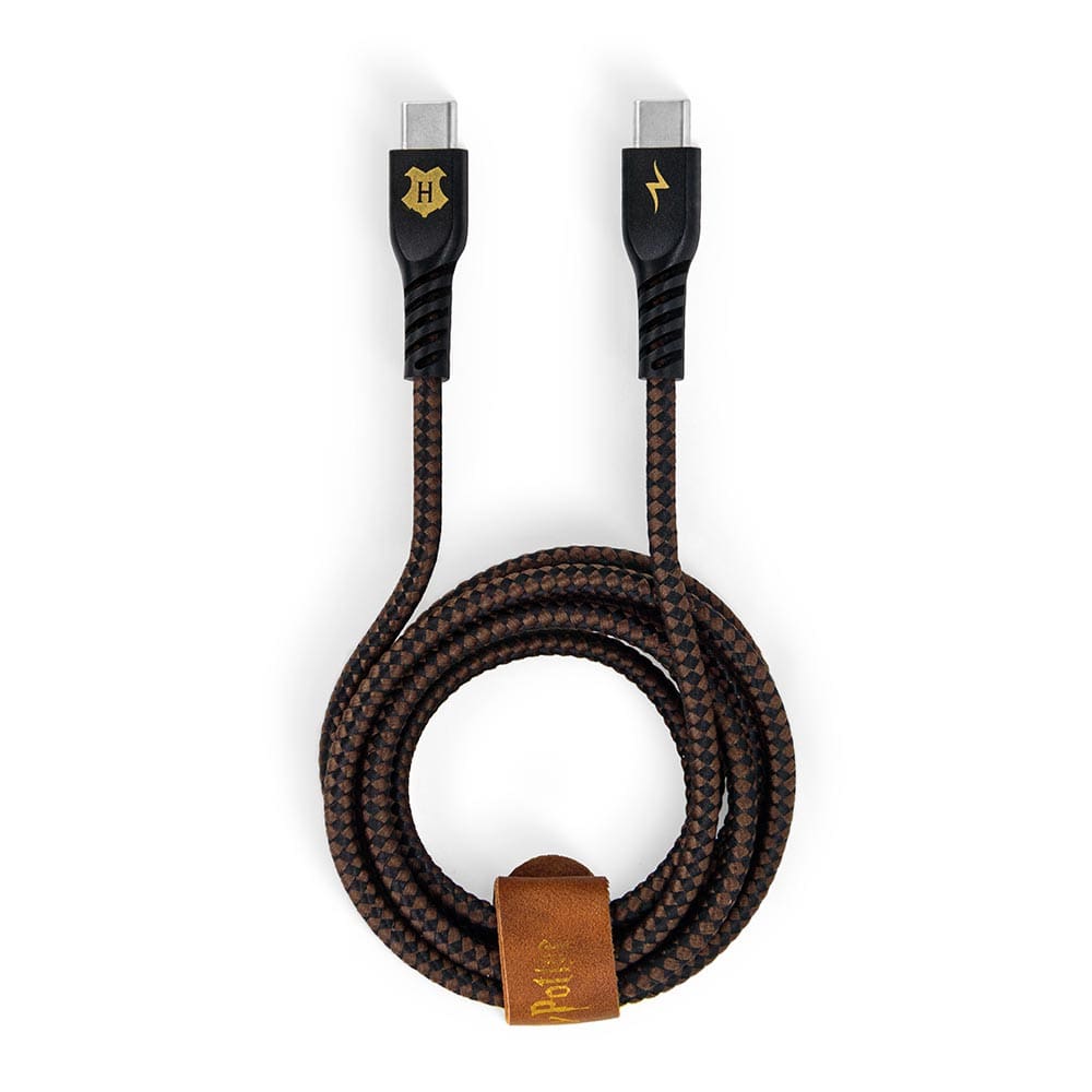 Cabo USB-C para USB-C Preto Hogwarts Harry Potter Iwill