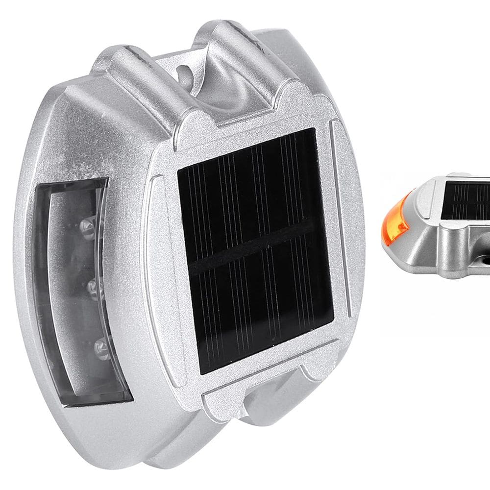 Tacha Solar Sinalizador Viario Olho de Gato Sinalizaçao Rodovia Estrada Obra Transito Pista Iluminaçao Segurança