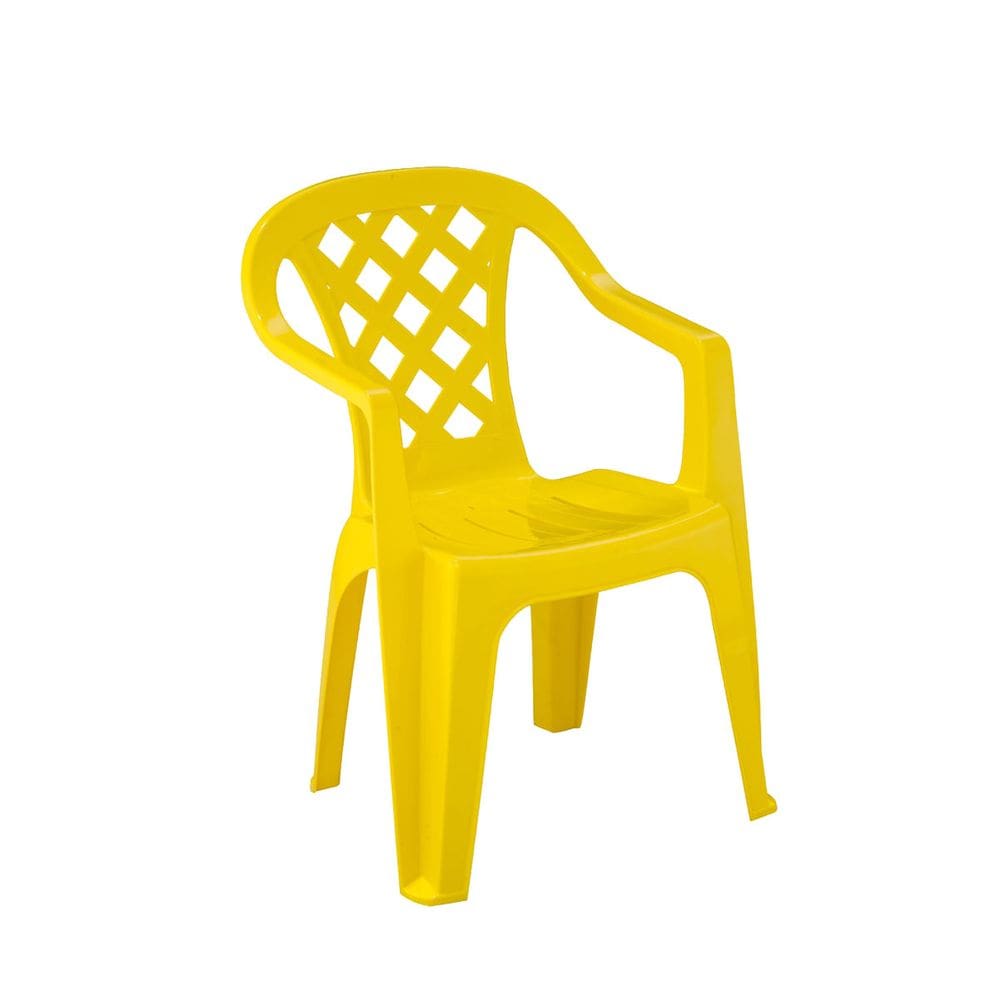 Cadeira Plástica Empilhável Giorgia Amarela Pisani