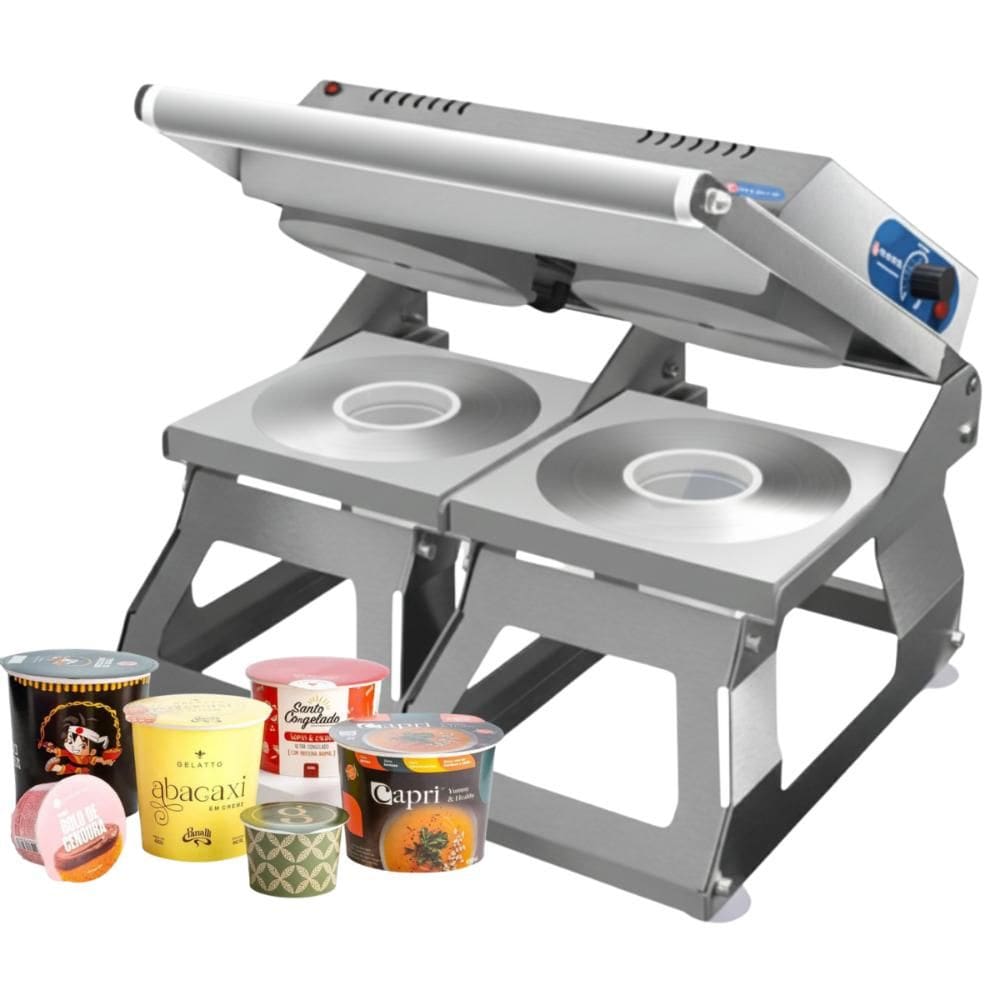 Seladora de Potes Dupla Com Controle de Temperatura Inox SPO150DCT Sulpack