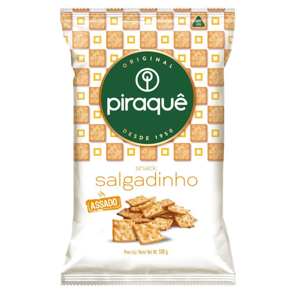 Biscoito Pirâque Snack Salgadinho Assado 100g