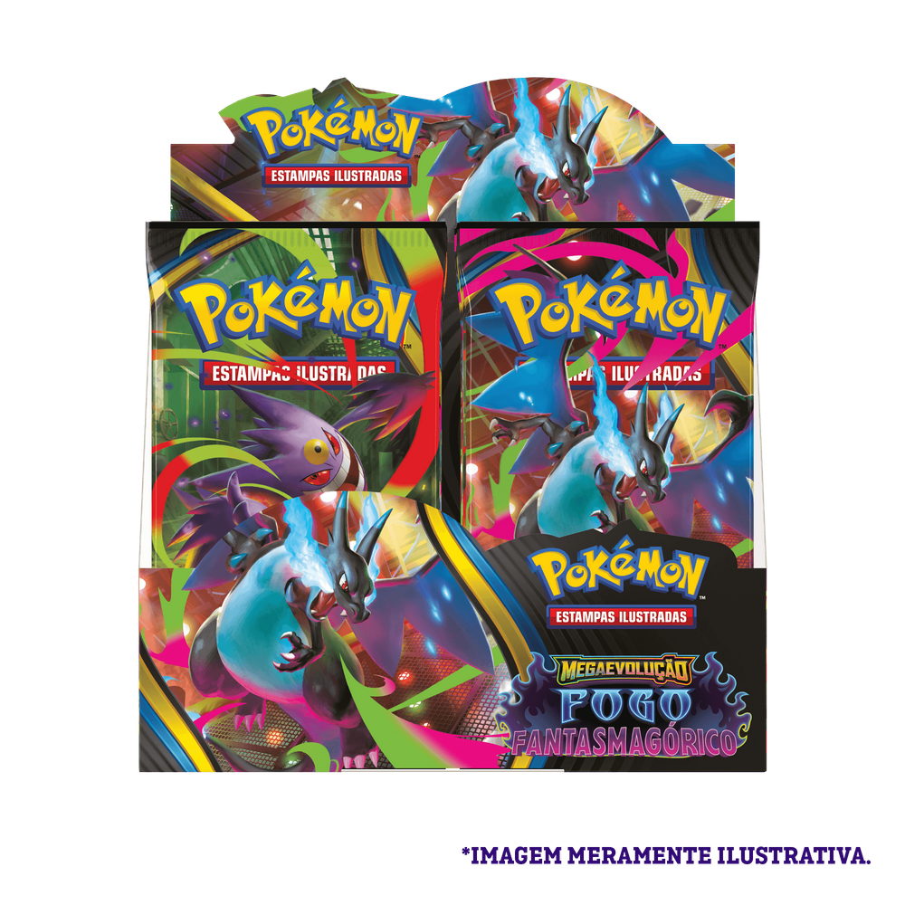 Box Display Pokémon ME02 Fogo Fantasmagórico