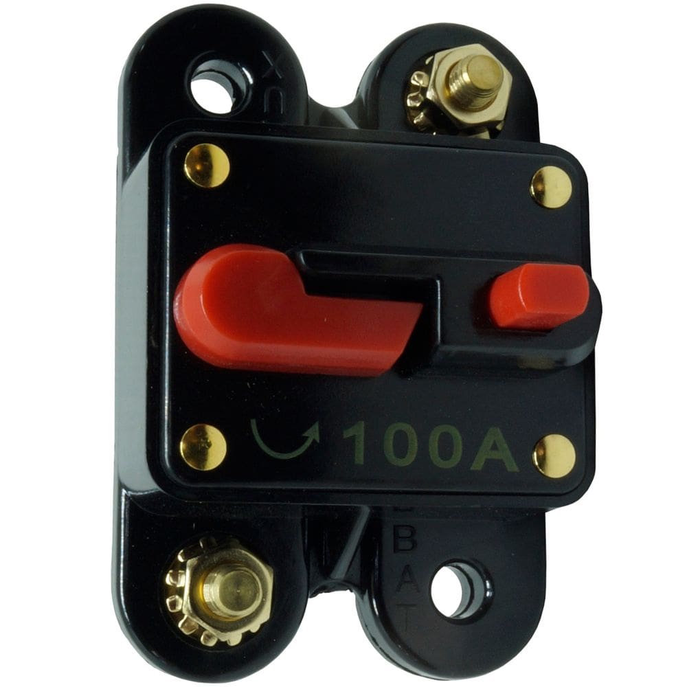 Disjuntor Automotivo 100A Proteção Som Bateria Fusível Resetável Liga Desliga Svart 0755