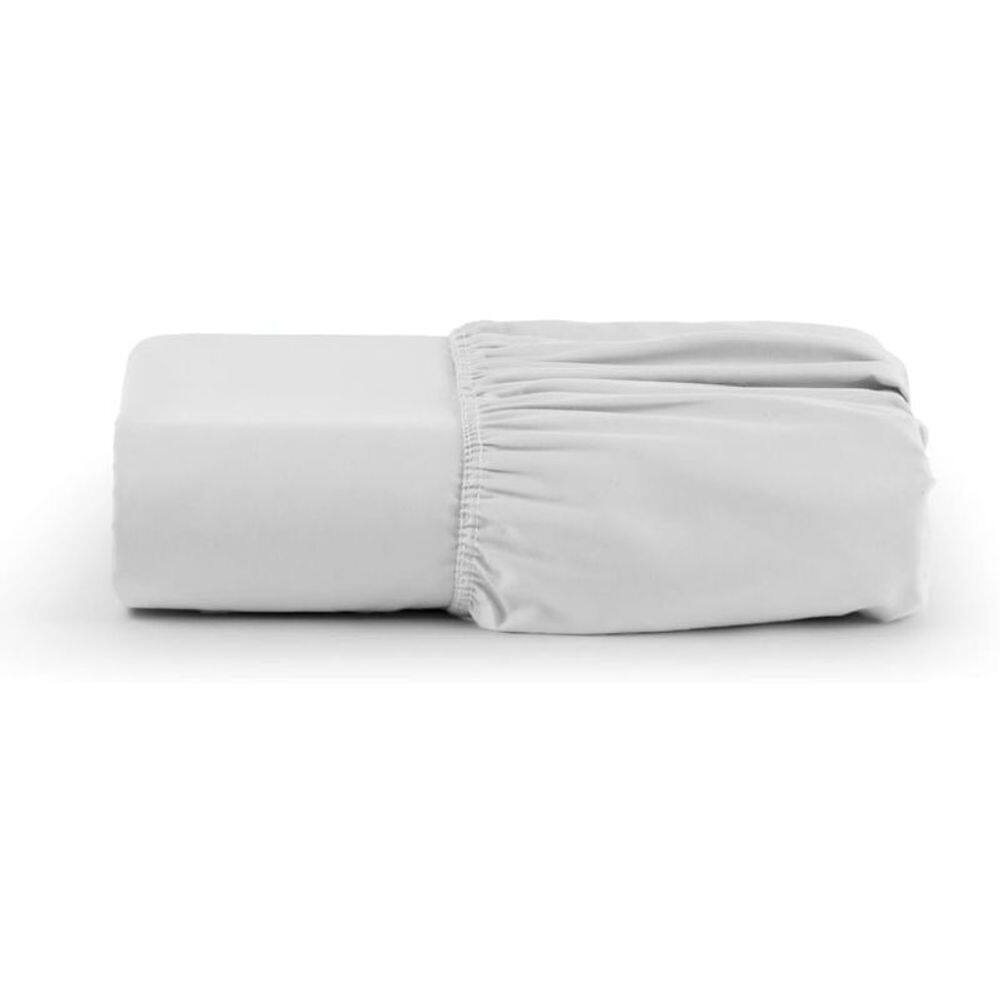 Lençol Avulso Solteiro C/ Elástico Premium 200 100% Algodão Estamparia - Branco