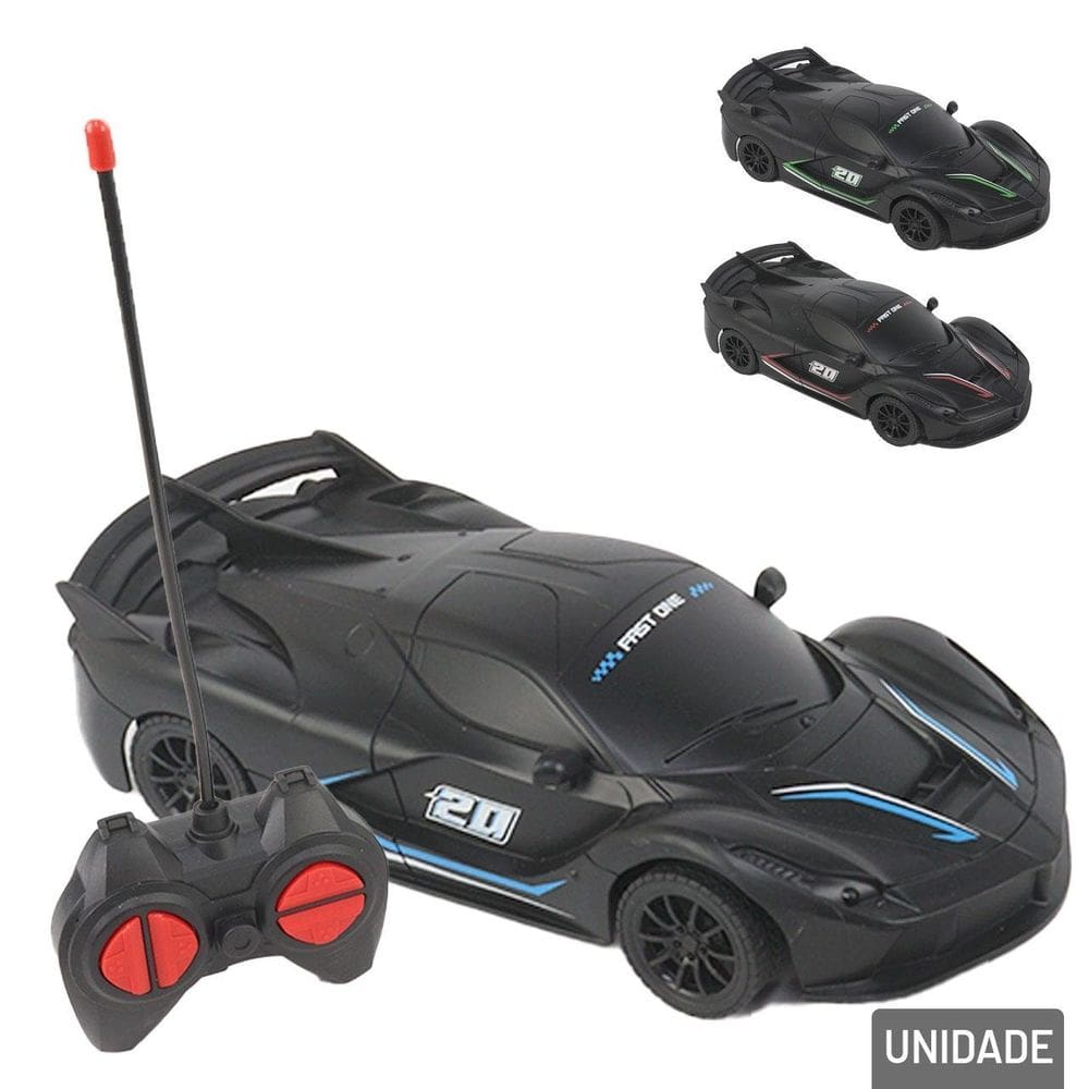 Carrinho de Controle Remoto Fast ONE Color - Tudo em Caixa