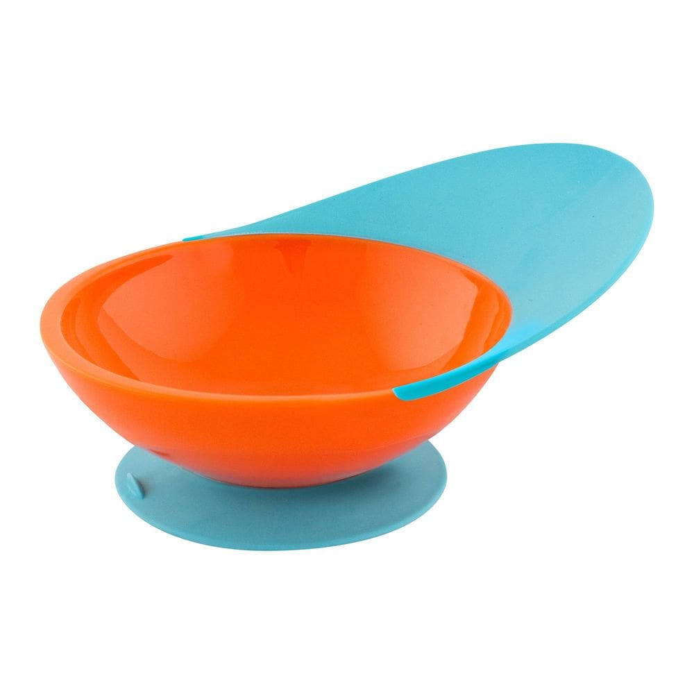 Baby Bowl Boon Spill Catcher azul/laranja sem BPA